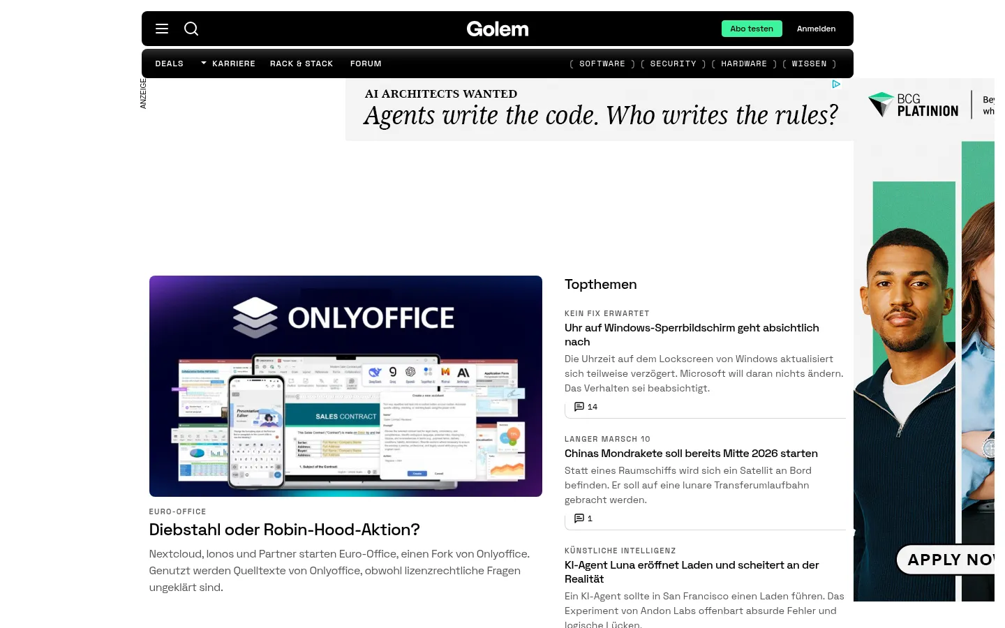 Screenshot https://golem.de/