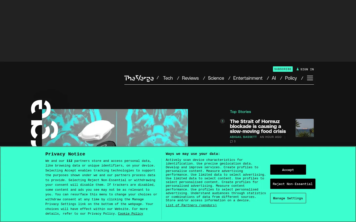 Screenshot https://theverge.com/