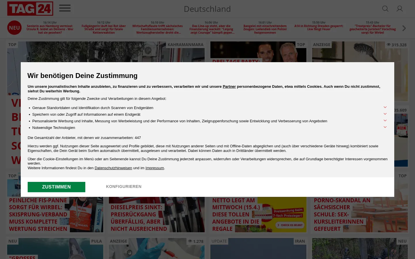 Screenshot https://tag24.de/