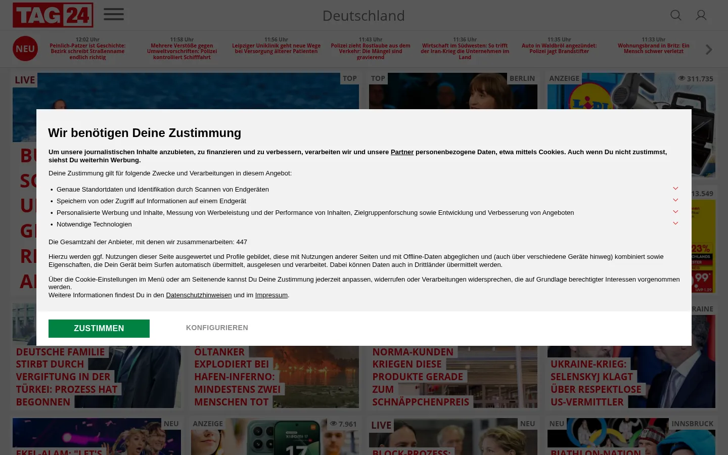 Screenshot https://tag24.de/