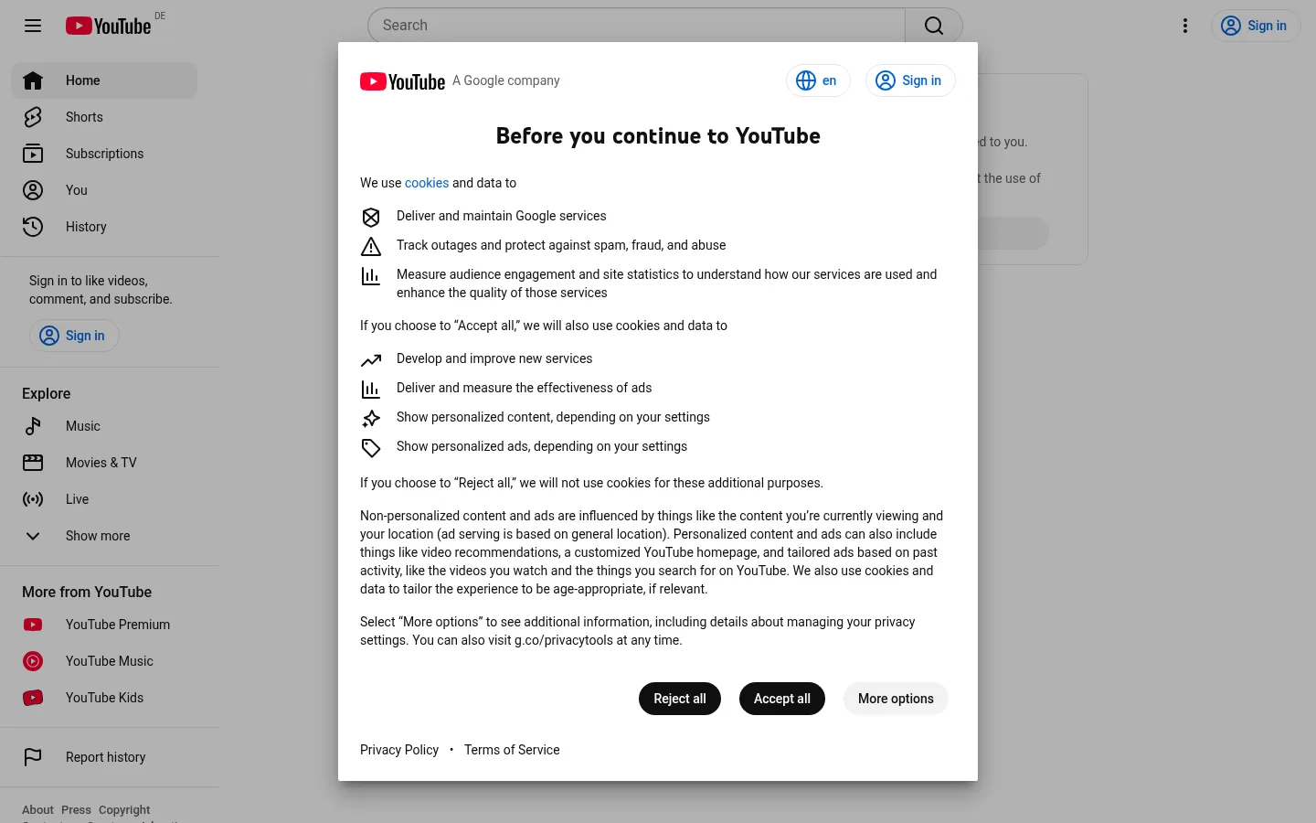 Screenshot https://www.youtube.com/
