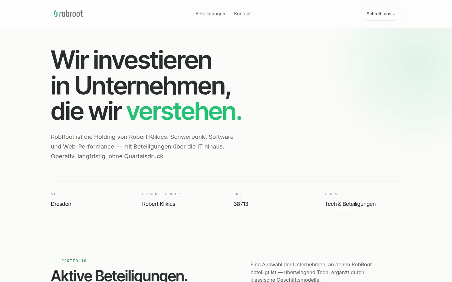 Screenshot https://robroot.de/
