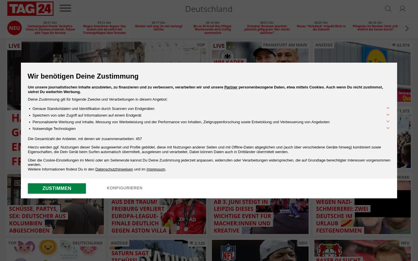 Screenshot https://tag24.de/
