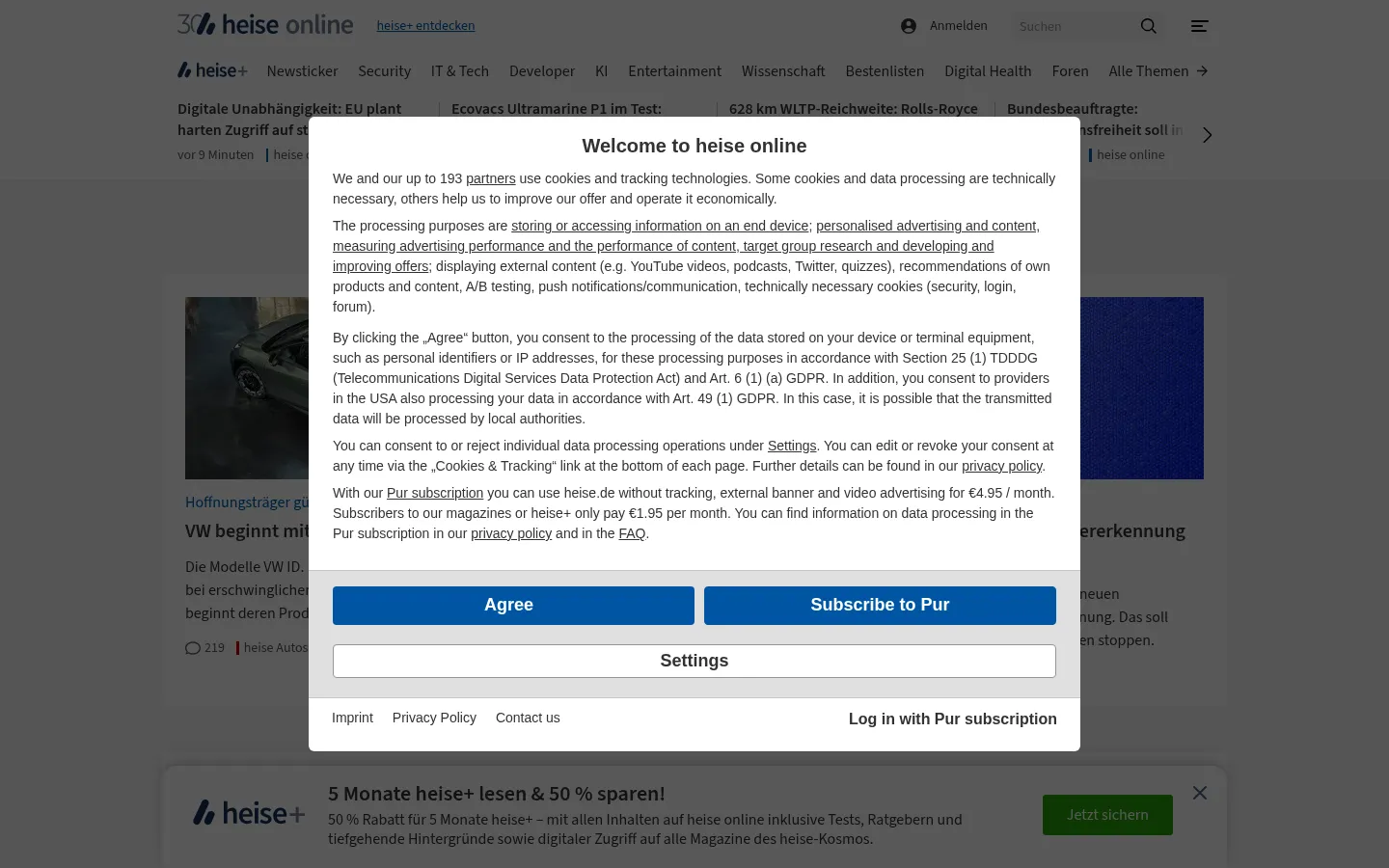 Screenshot https://heise.de/