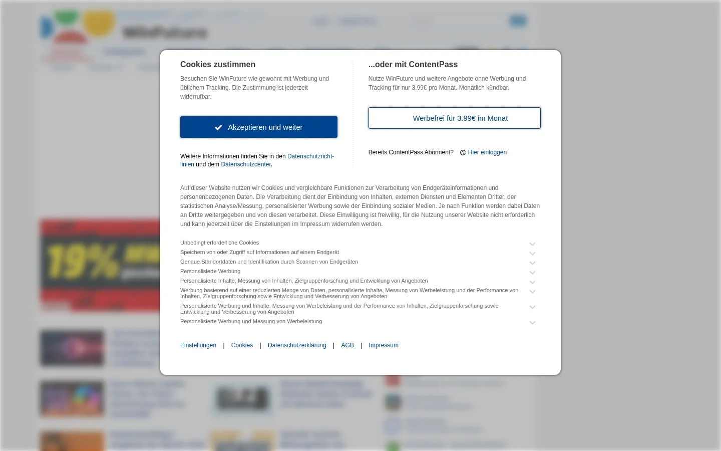 Screenshot https://winfuture.de/