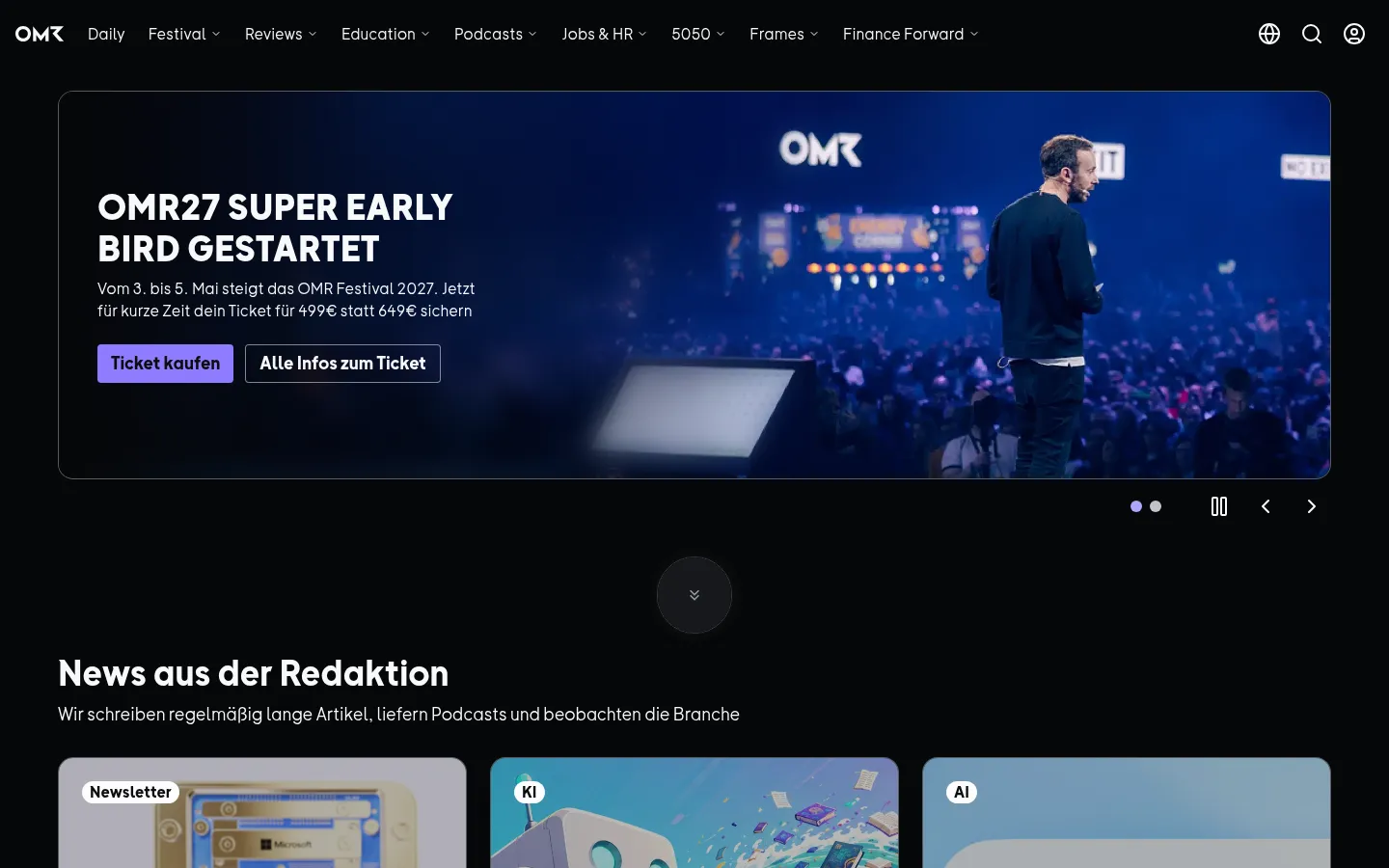 Screenshot https://omr.com/