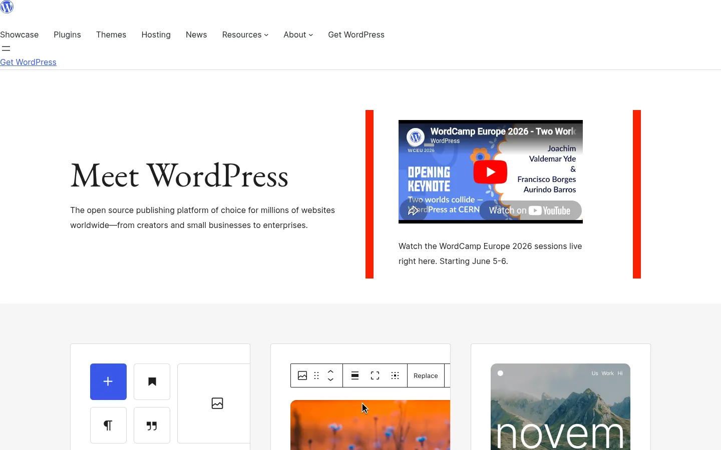 Screenshot https://wordpress.org/
