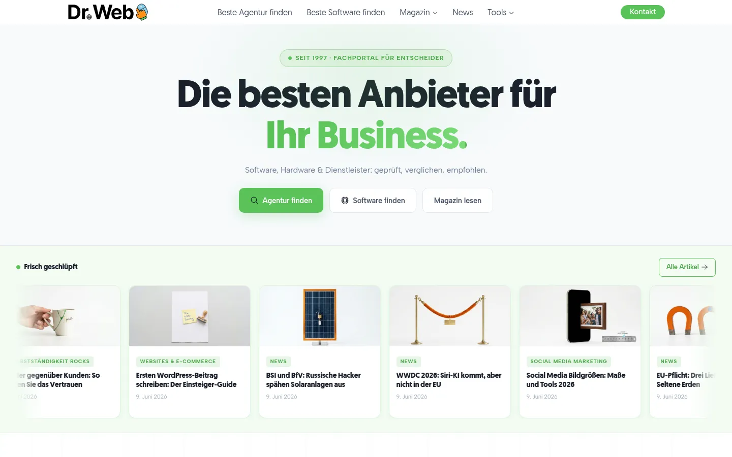 Screenshot https://drweb.de/