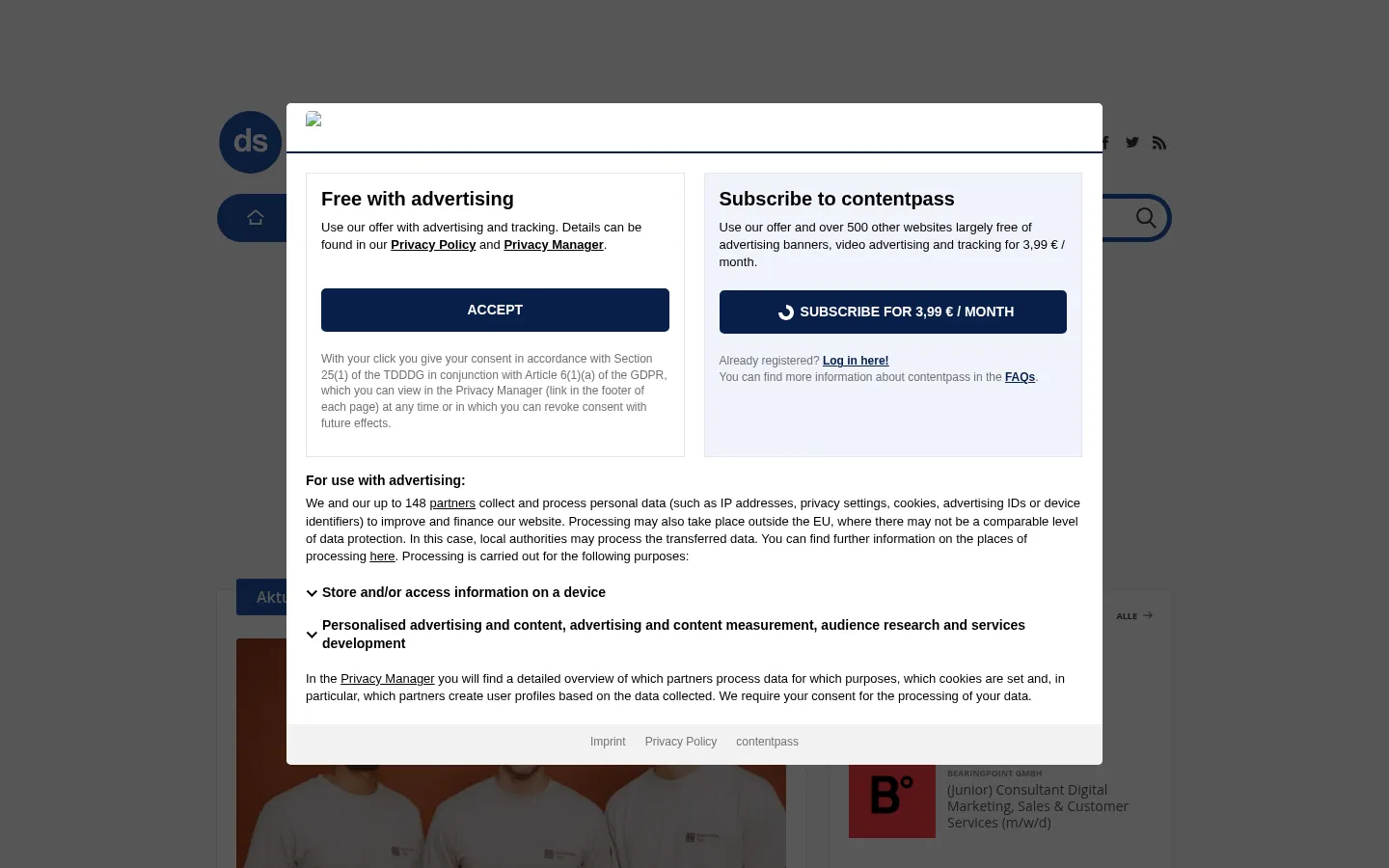 Screenshot https://deutsche-startups.de/
