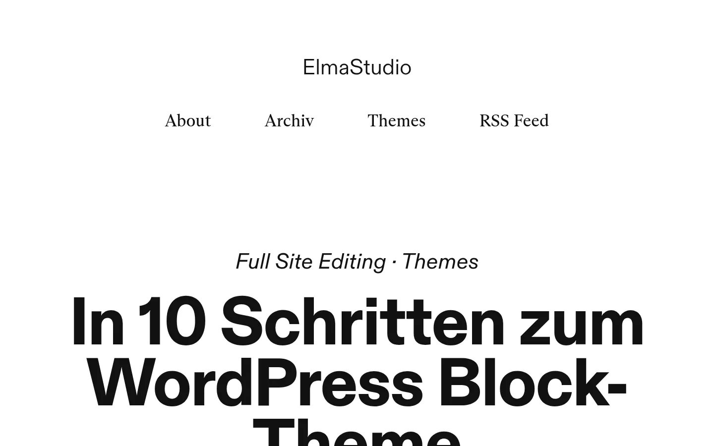 Screenshot https://elmastudio.de/