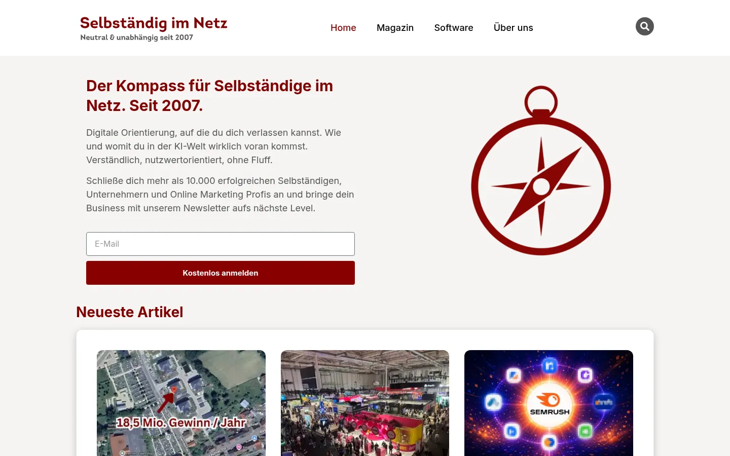 Screenshot https://selbstaendig-im-netz.de/