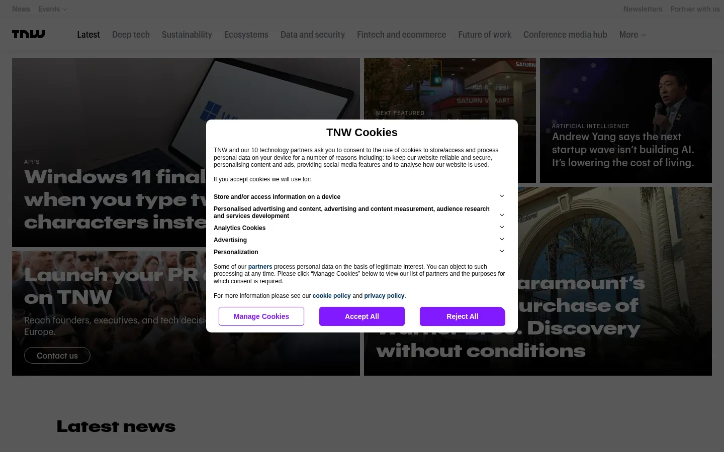Screenshot https://thenextweb.com/