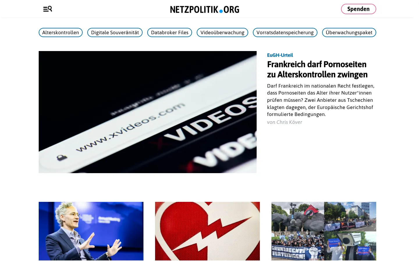 Screenshot https://netzpolitik.org/