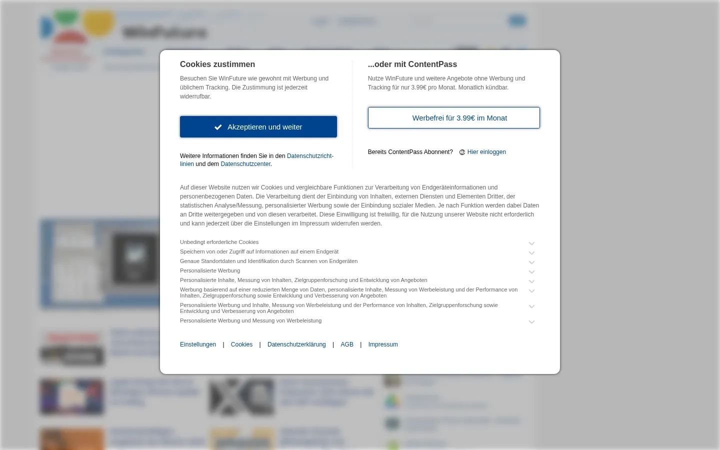 Screenshot https://winfuture.de/