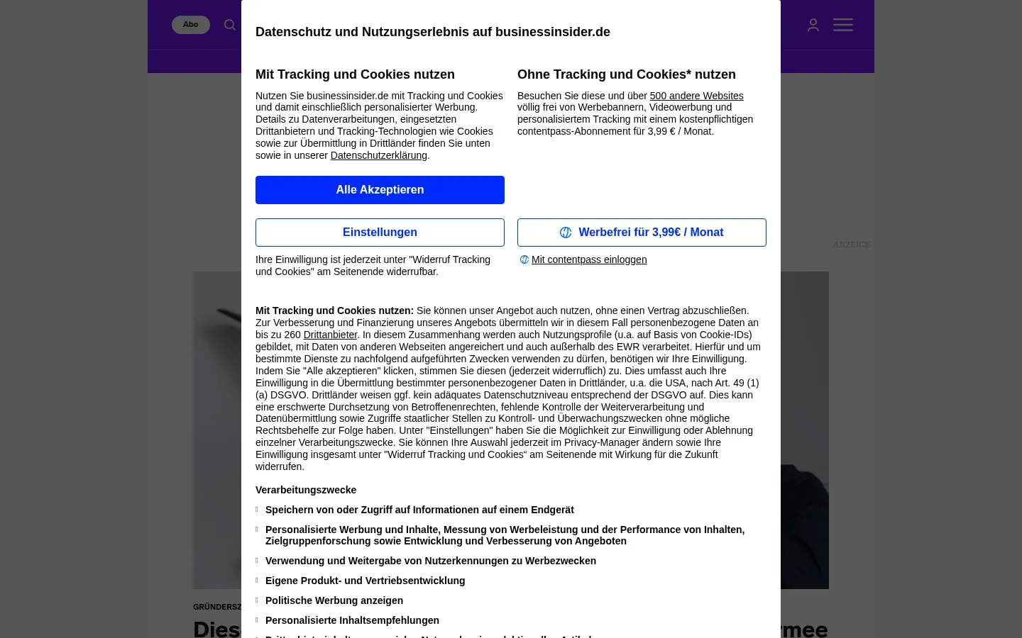 Screenshot https://gruenderszene.de/