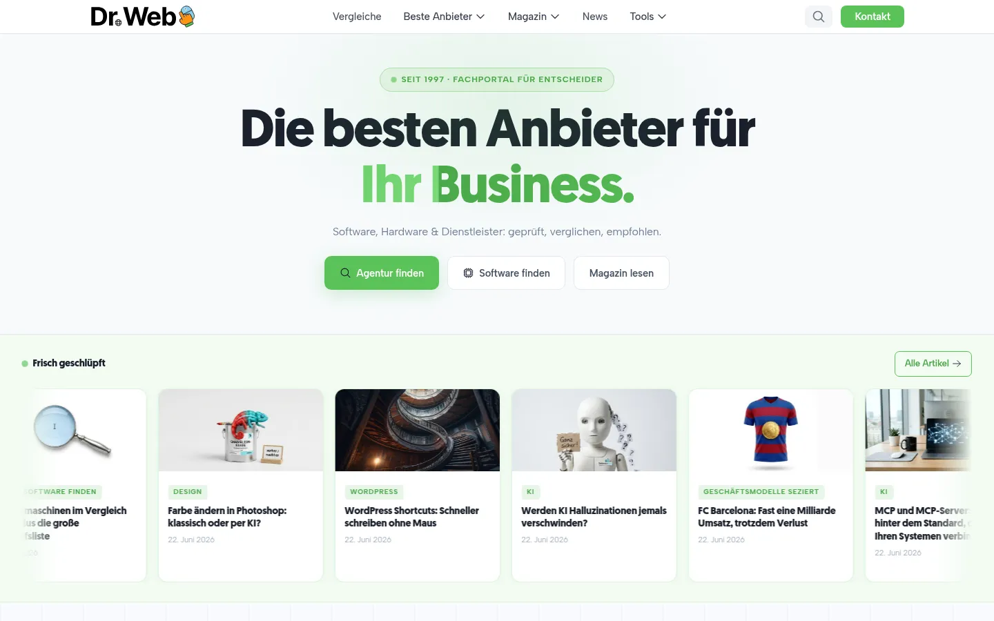 Screenshot https://drweb.de/