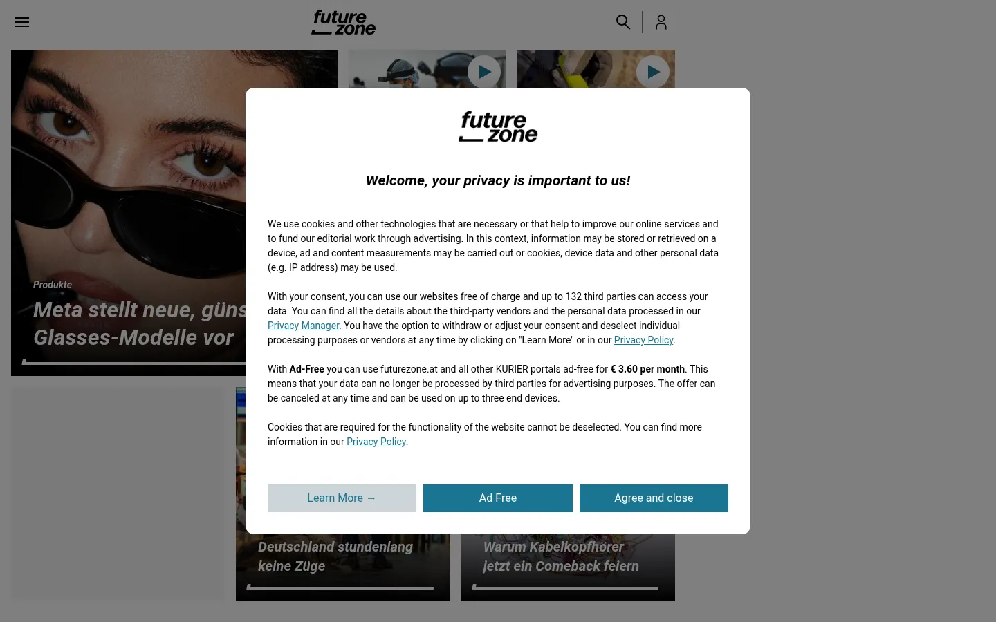 Screenshot https://futurezone.at/