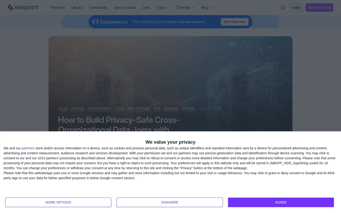 Screenshot https://www.sitepoint.com/