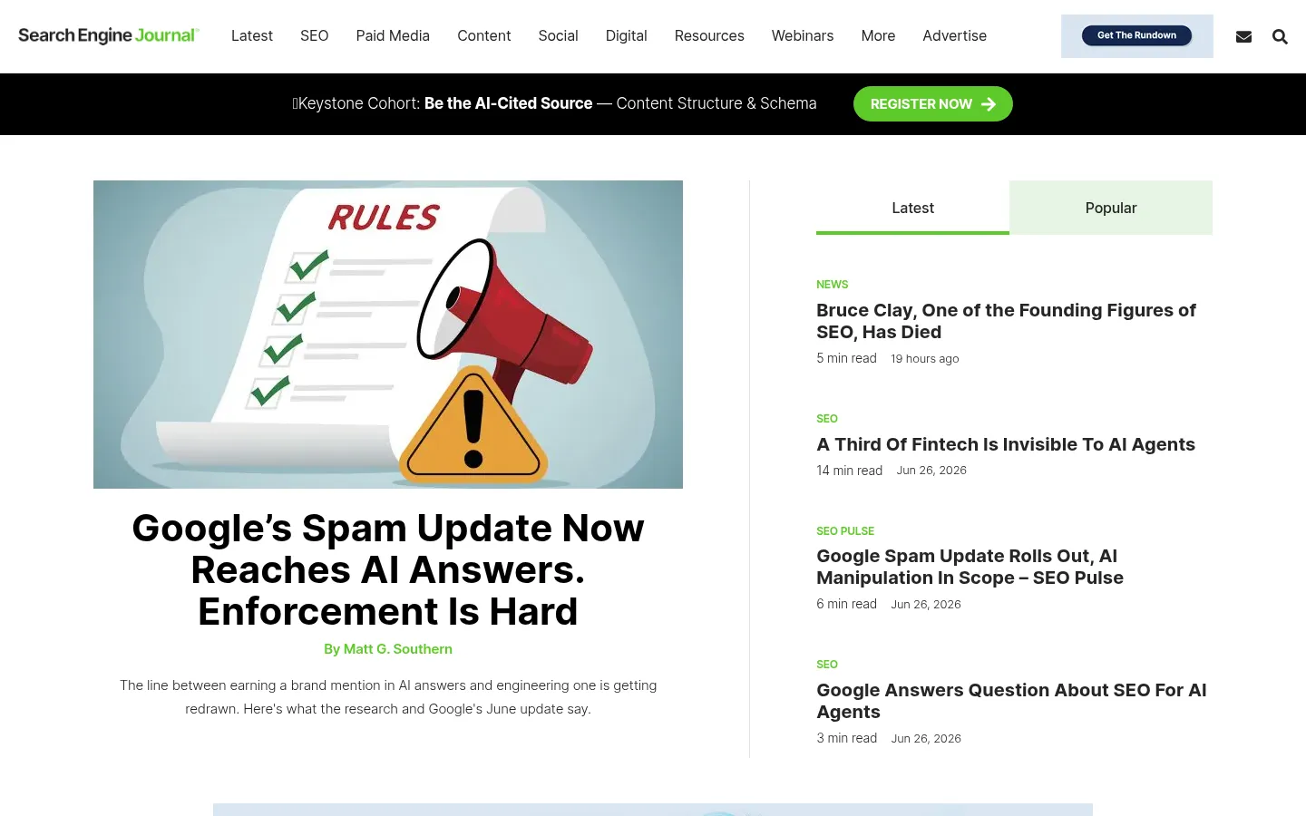Screenshot https://www.searchenginejournal.com/