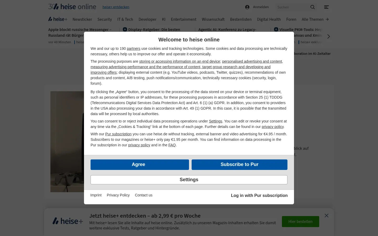 Screenshot https://heise.de/