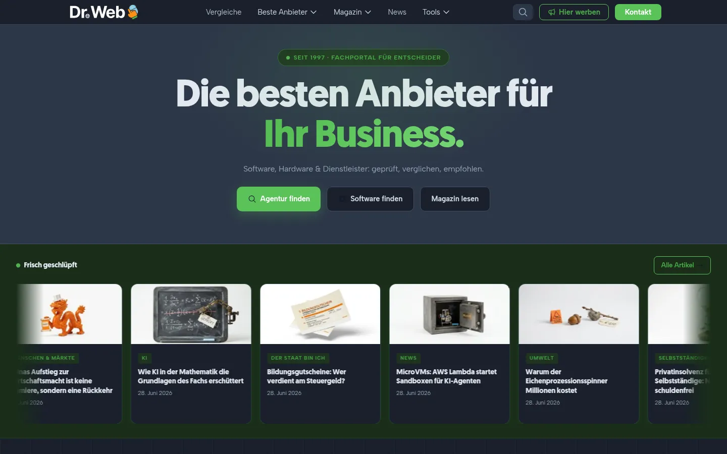 Screenshot https://drweb.de/