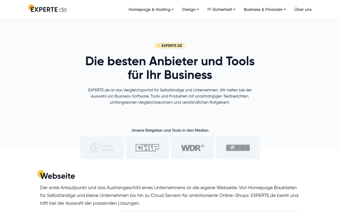 Screenshot https://experte.de/
