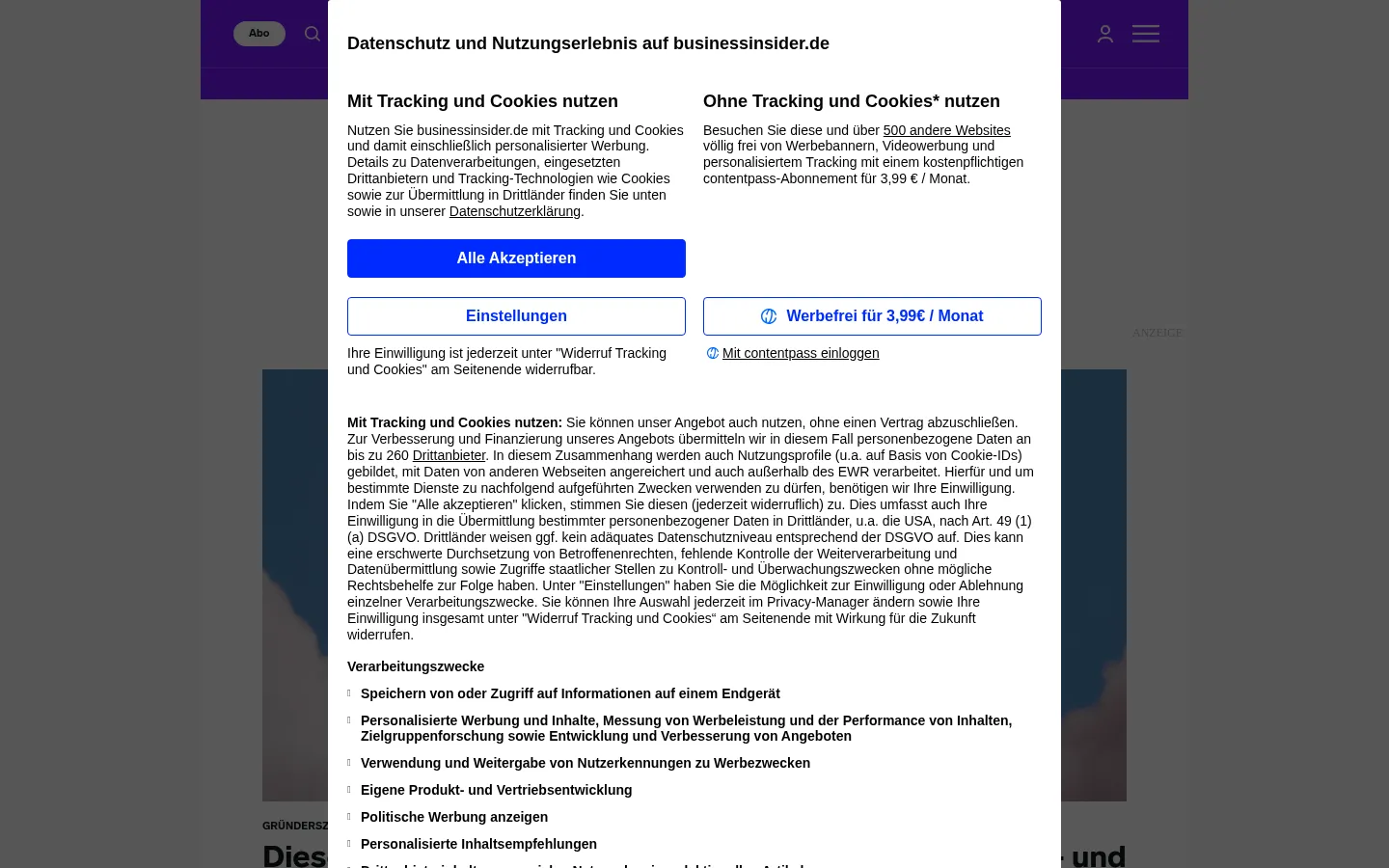 Screenshot https://gruenderszene.de/