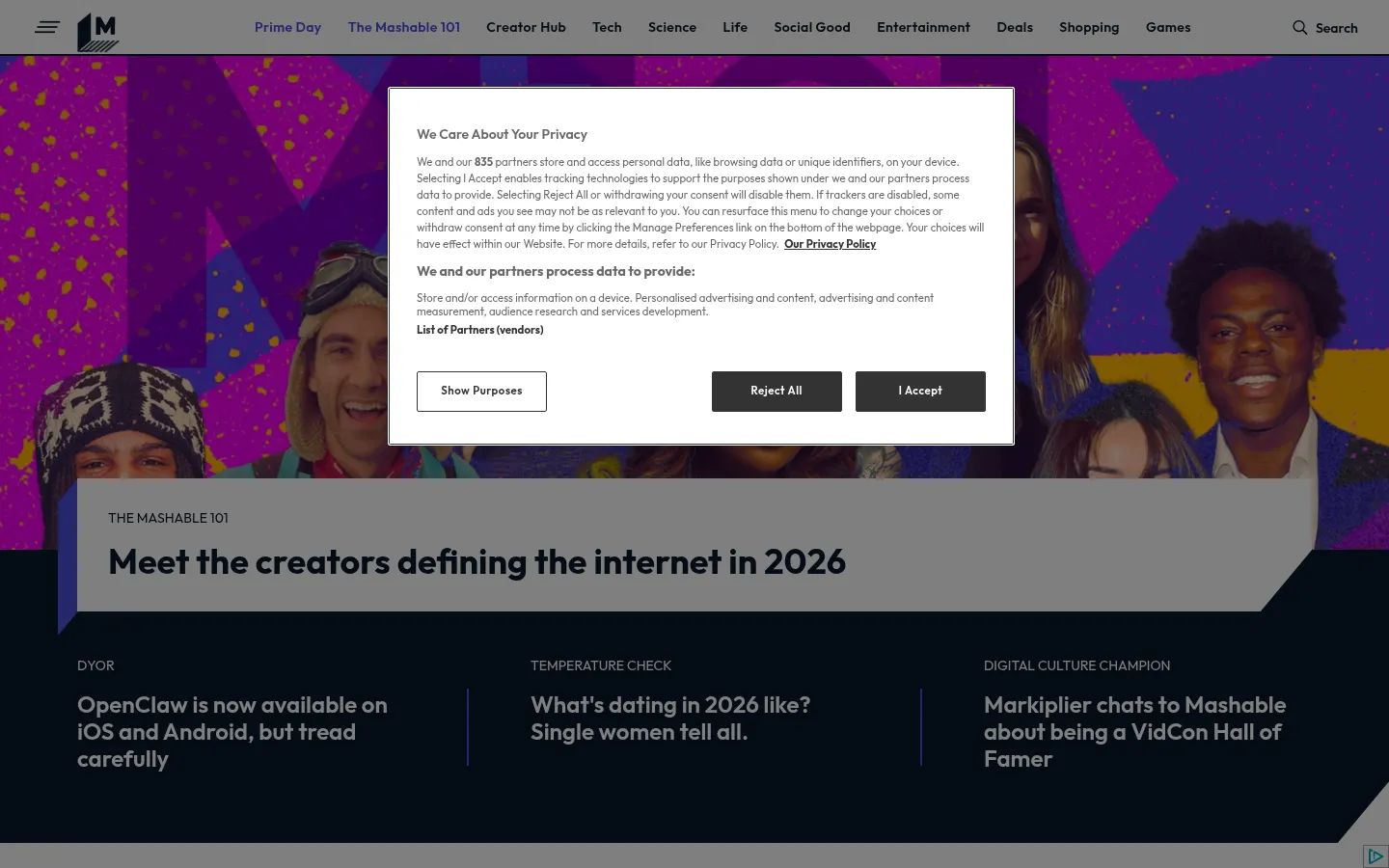 Screenshot https://mashable.com/