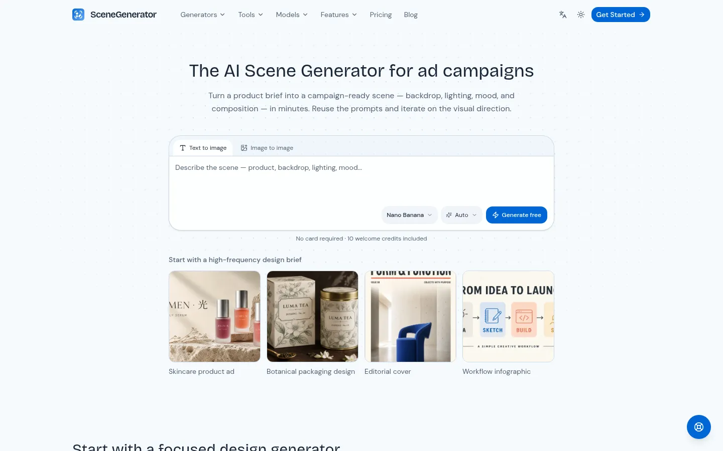 Screenshot https://scenegenerator.io/